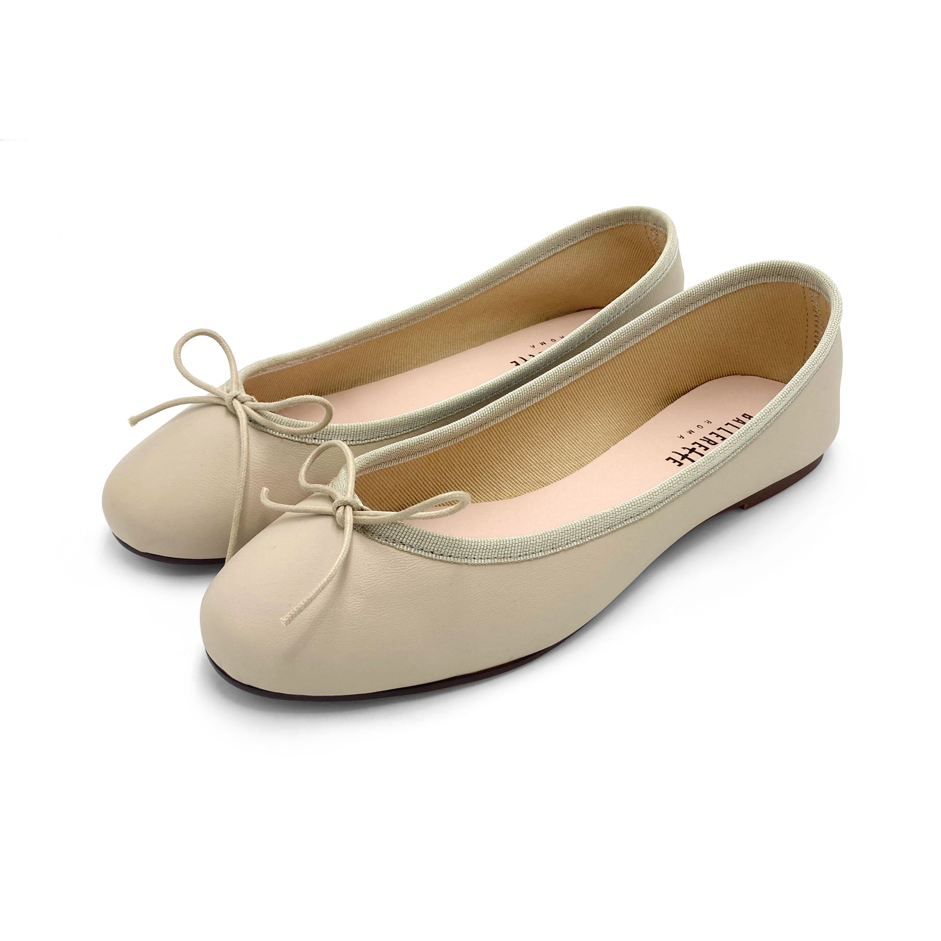 Bailarinas de piel beige