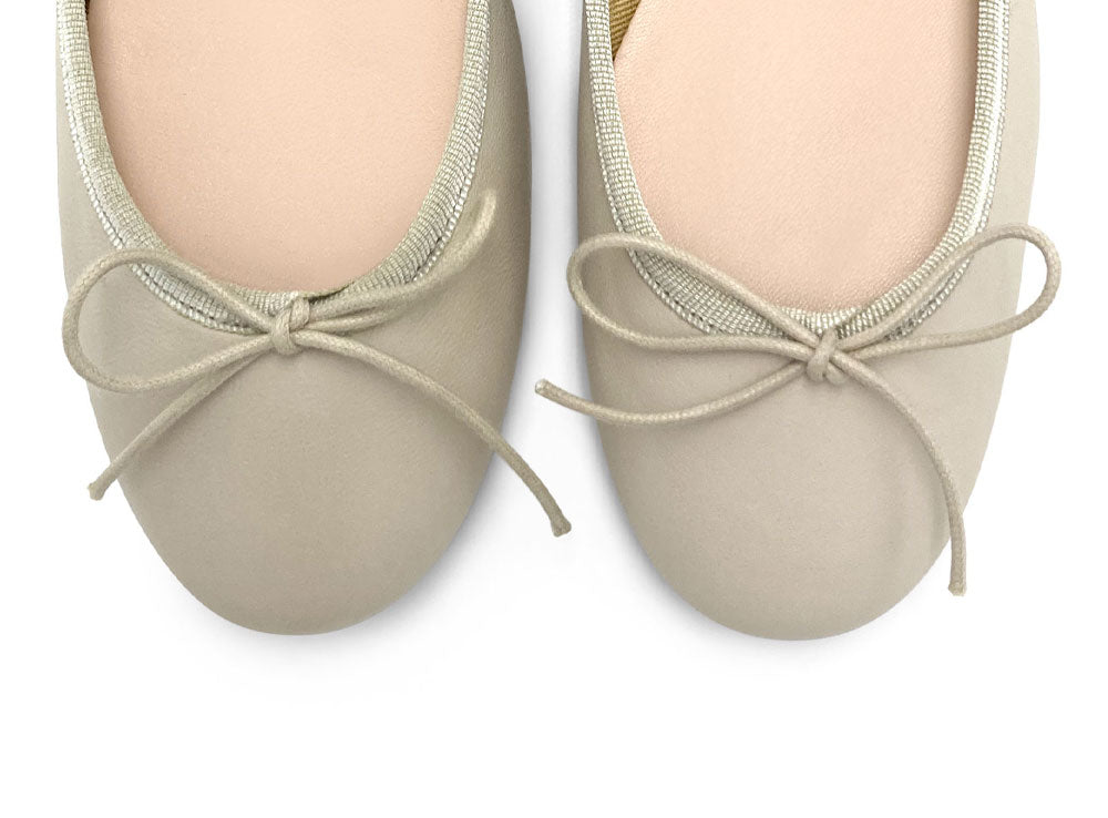Bailarinas de piel beige