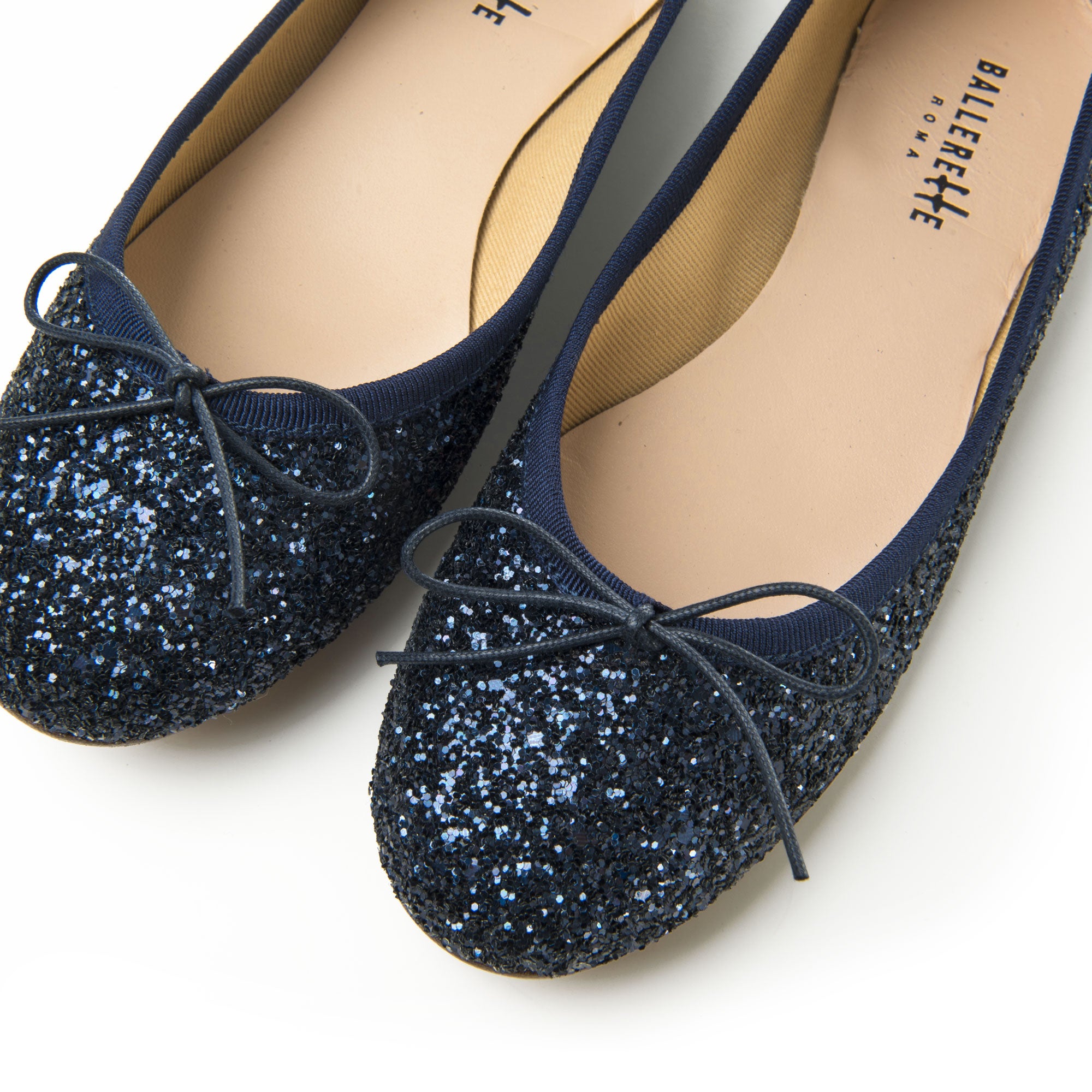 Ballerines bleues à paillettes