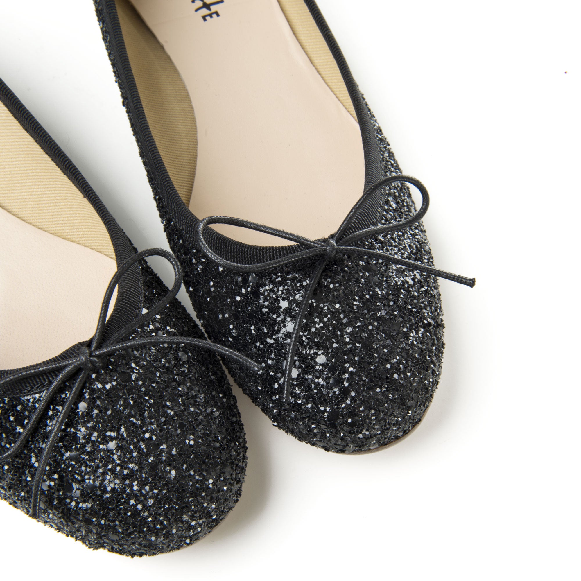 Ballerine nere glitterate