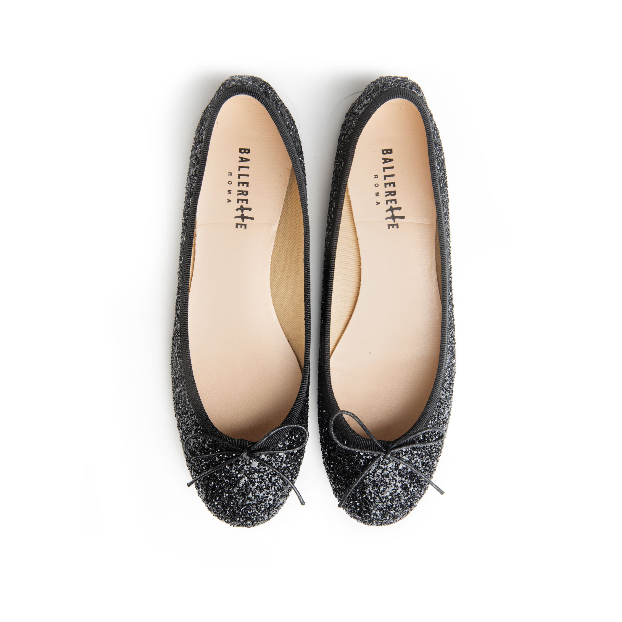 Ballerine nere glitterate