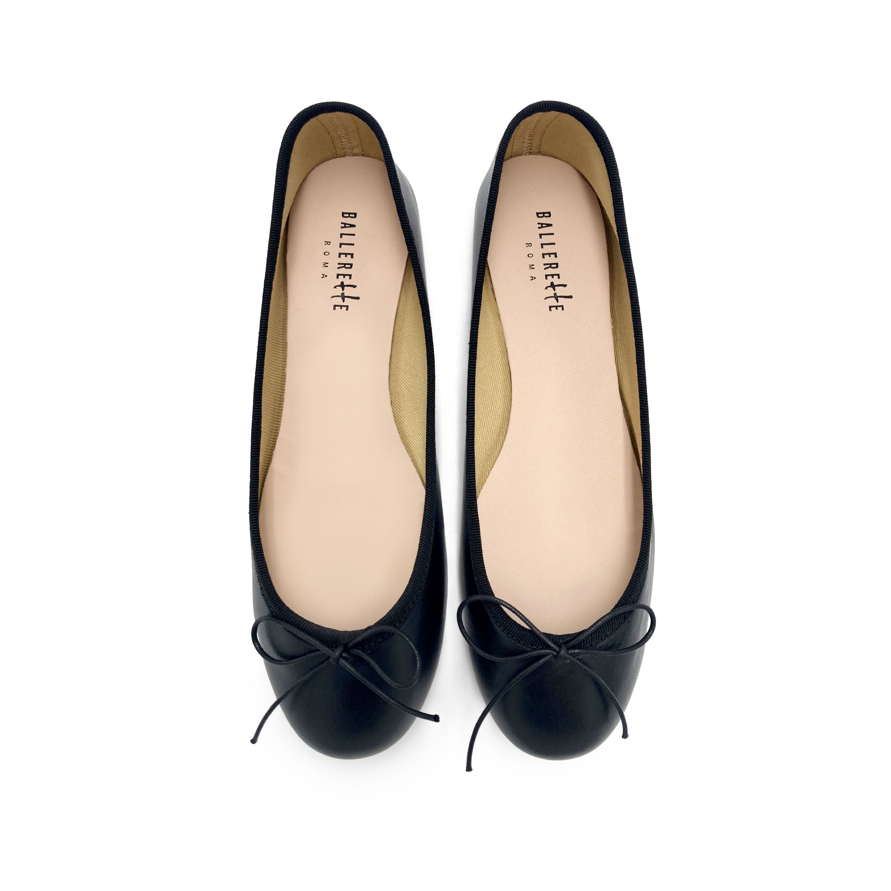 Ballerine in pelle nere