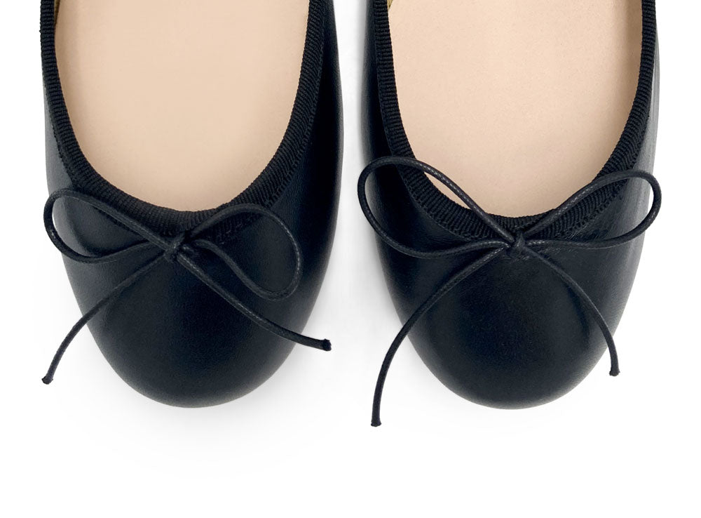 Ballerine in pelle nere