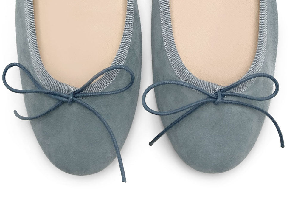 Ballerines en daim papier de sucre