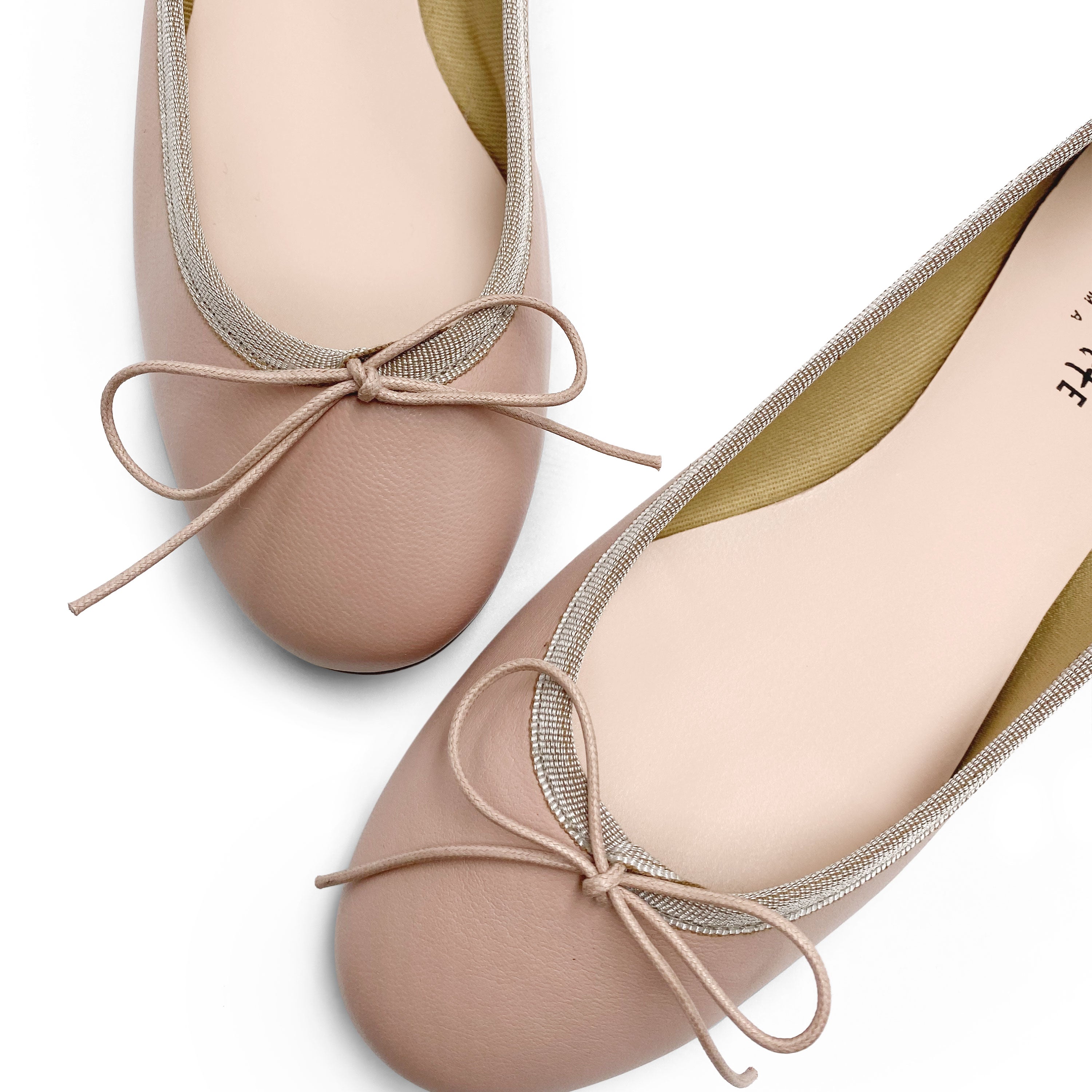 Ballerine in pelle rosa antico
