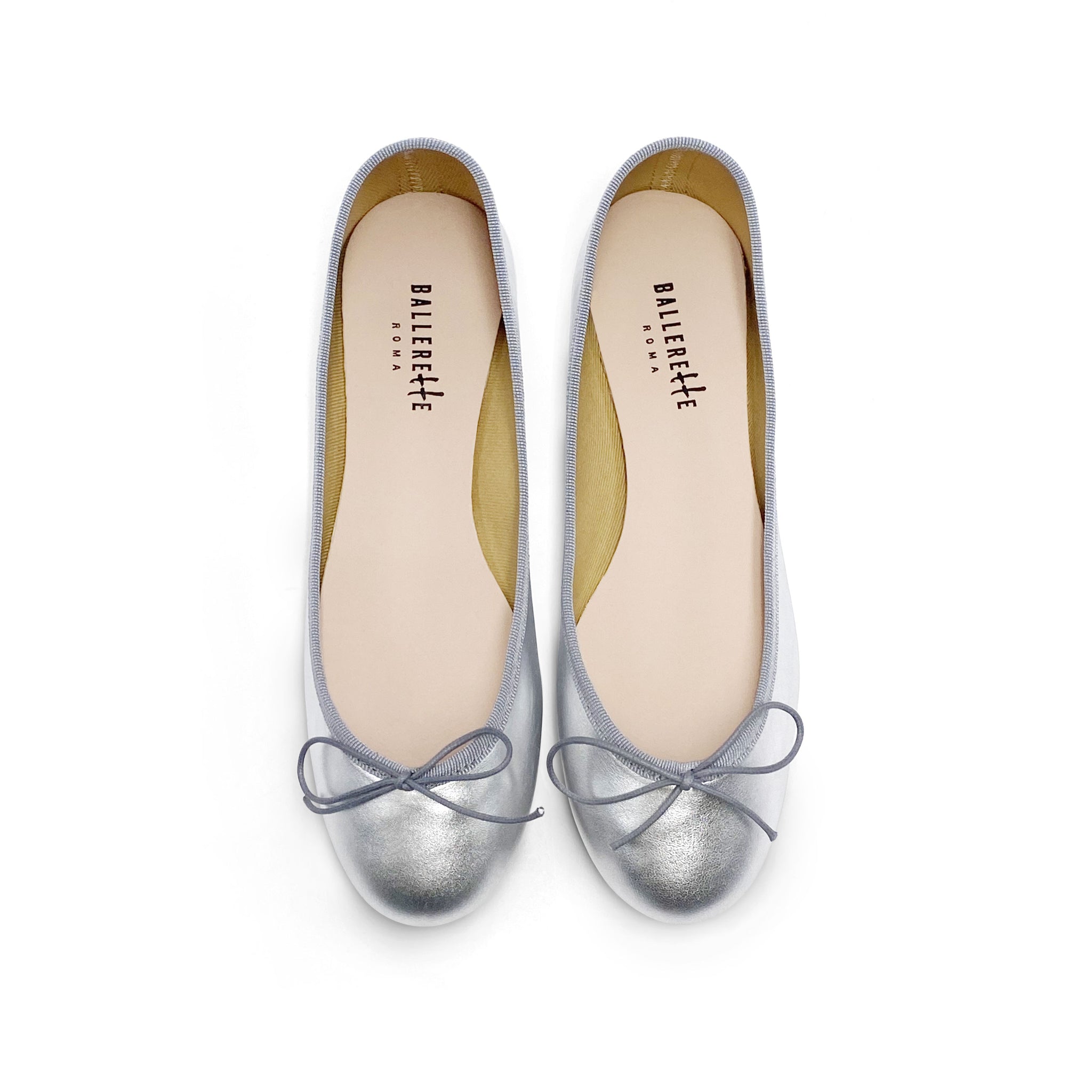 Ballerines PALLADIUM Cuir Gris Argenté - Taille 37.5 - Très Bon état