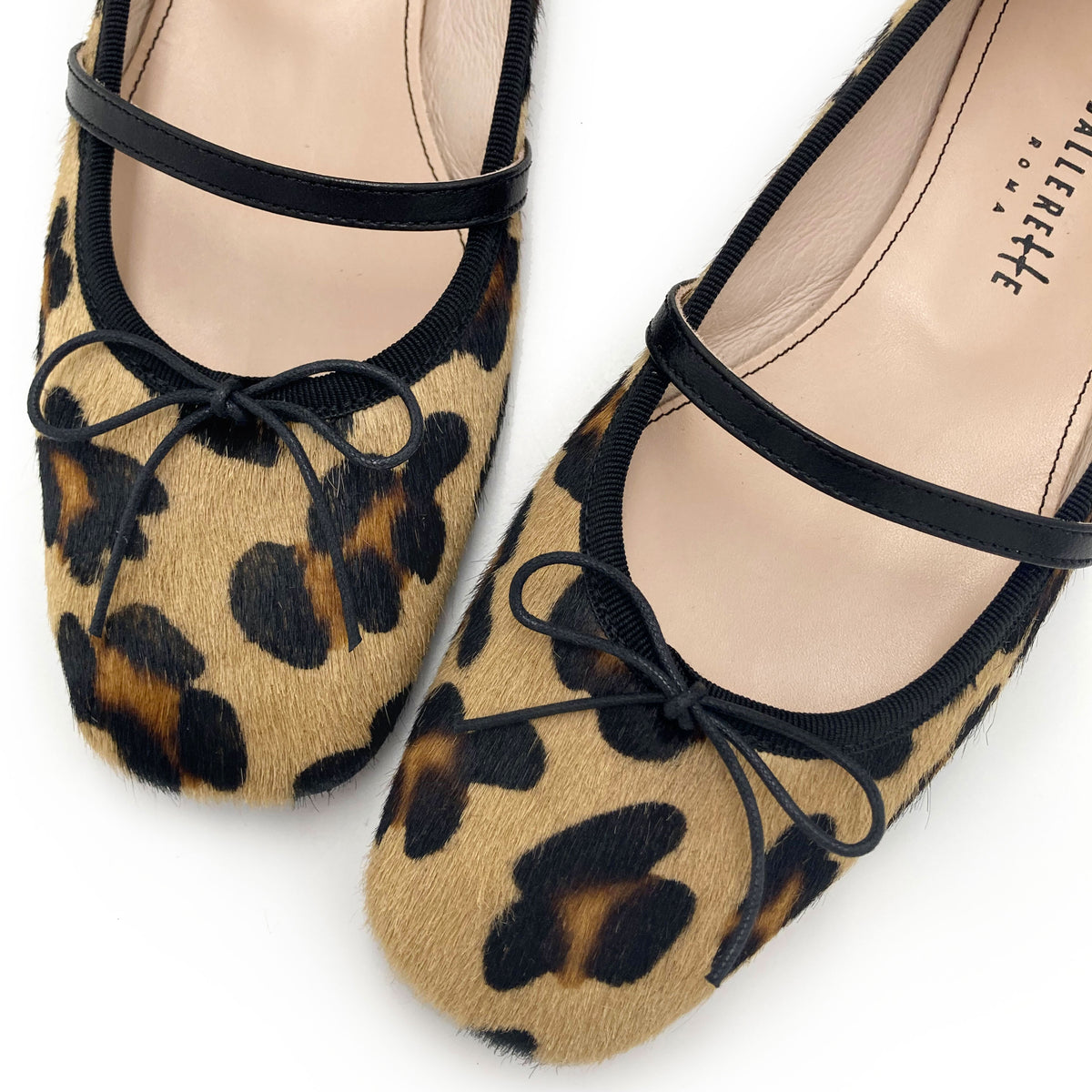 Ballerines Mary Jane en poulain imprimé animalier