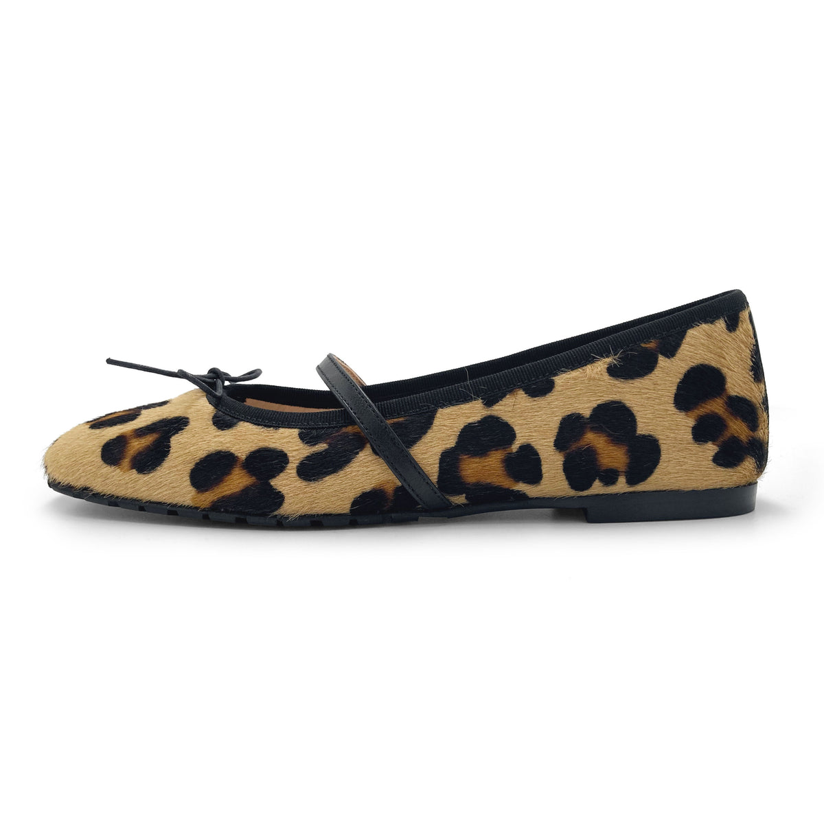 Ballerines Mary Jane en poulain imprimé animalier