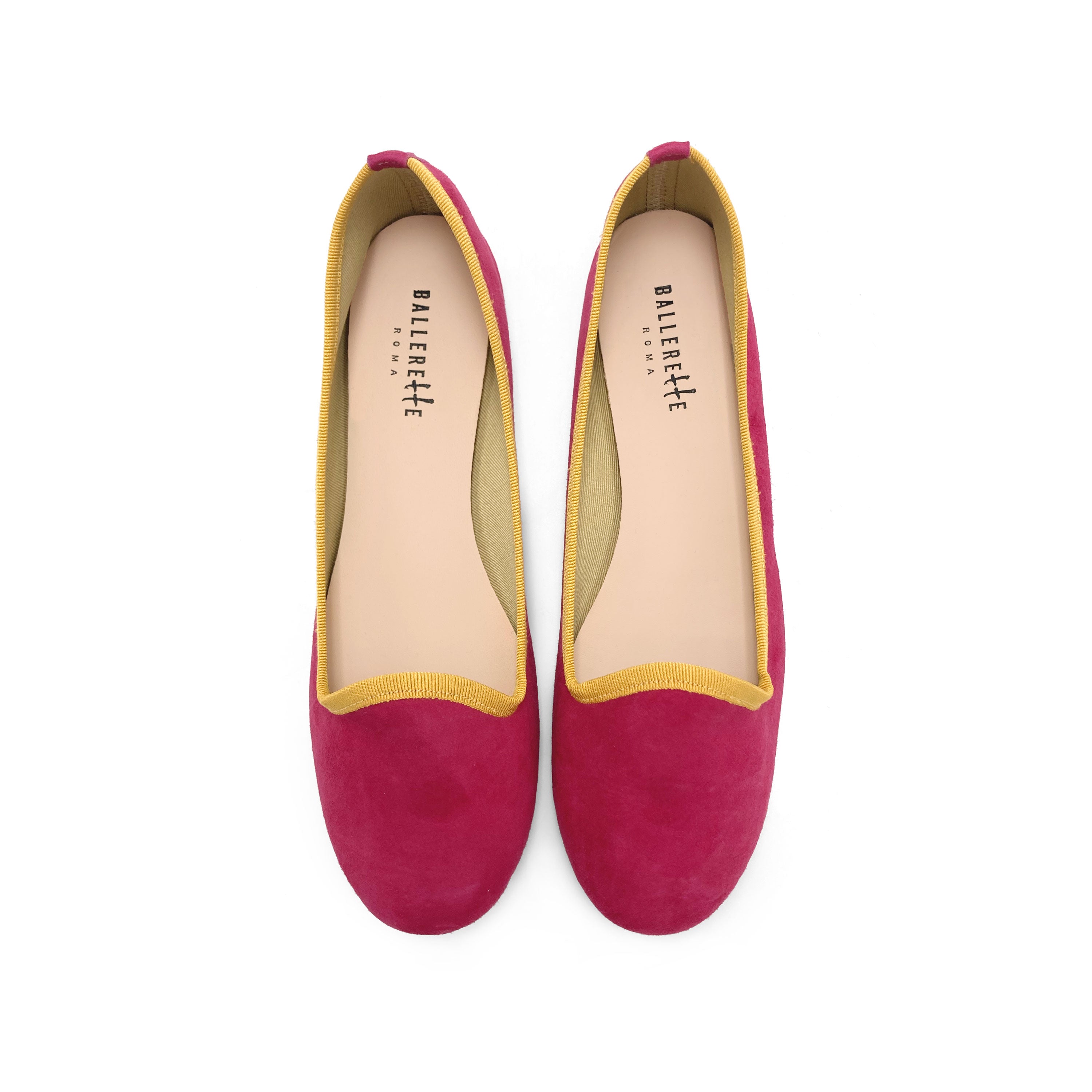 Slippers mujer en ante fucsia