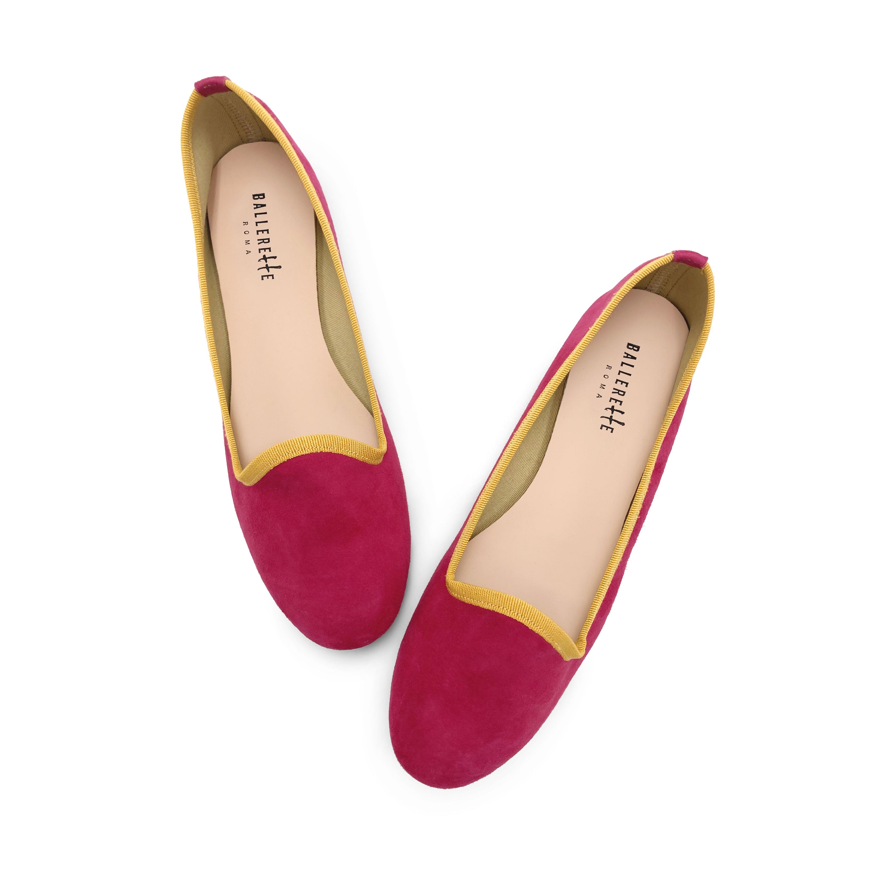 Slippers mujer en ante fucsia