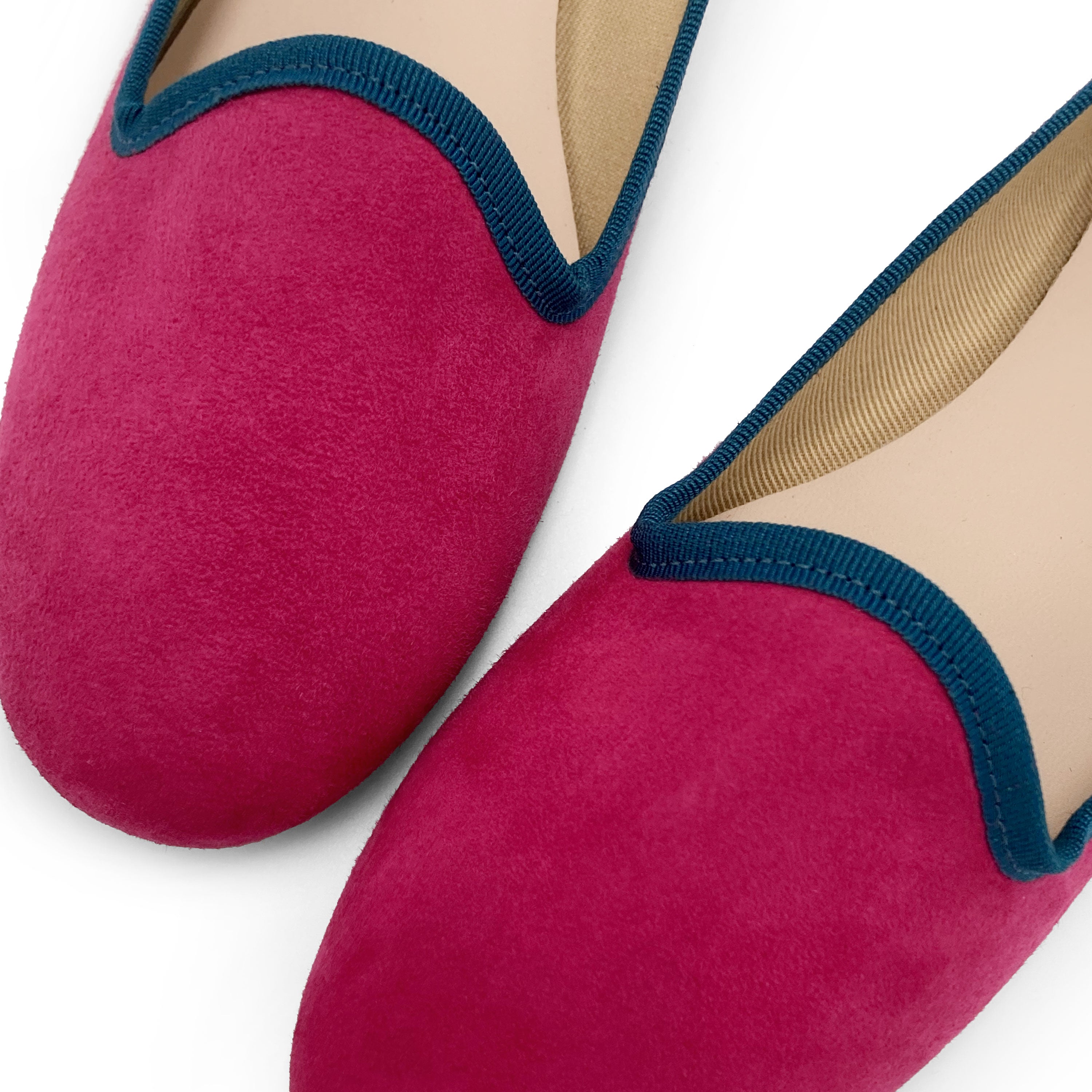 Women loafers in plum suede