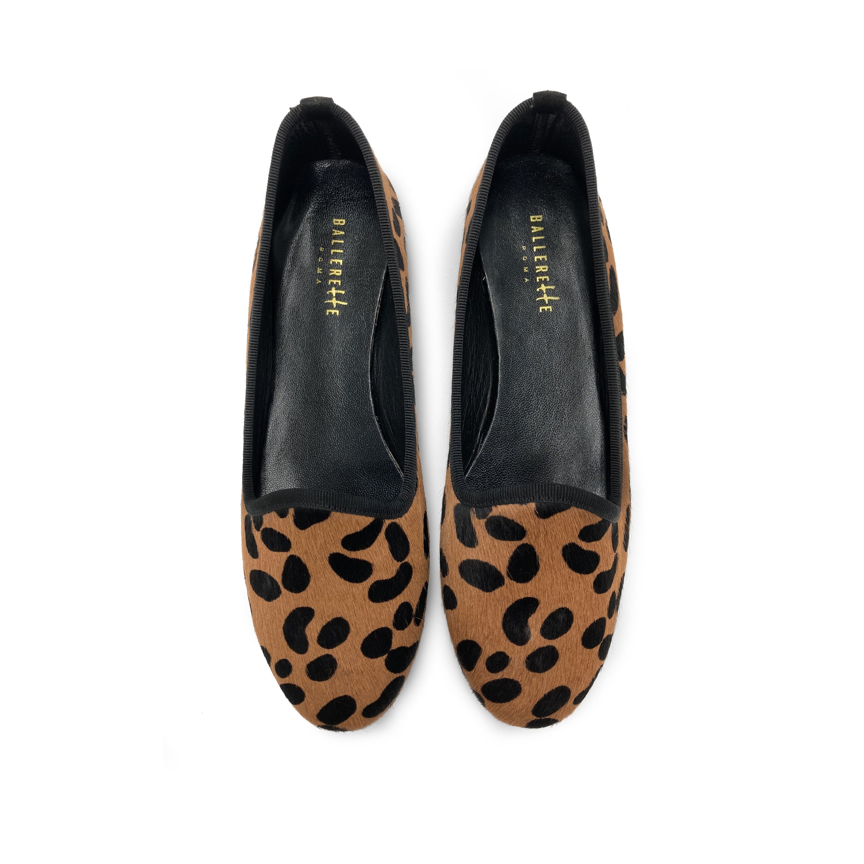 Slippers donna maculate in cavallino marrone