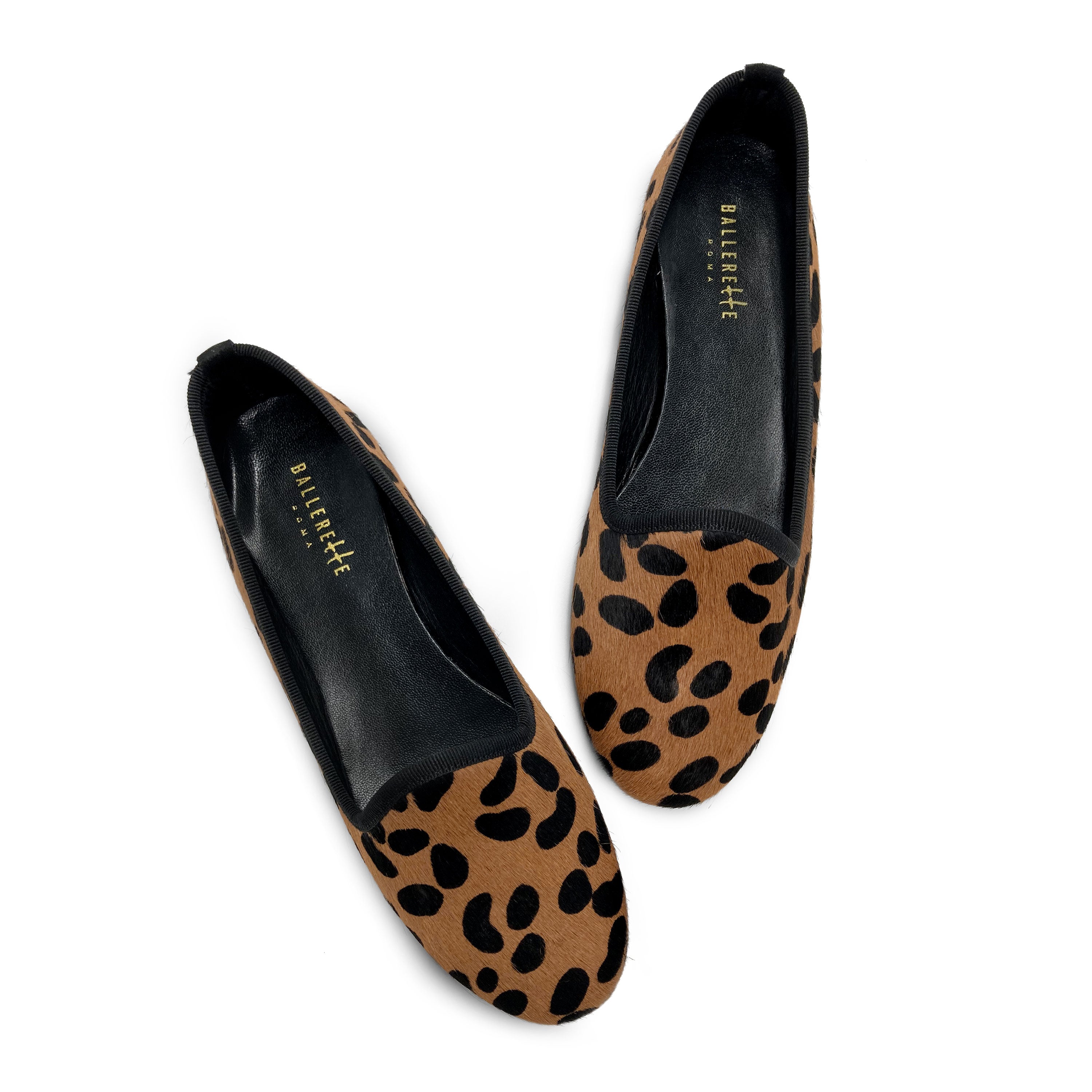 Slippers donna maculate in cavallino marrone