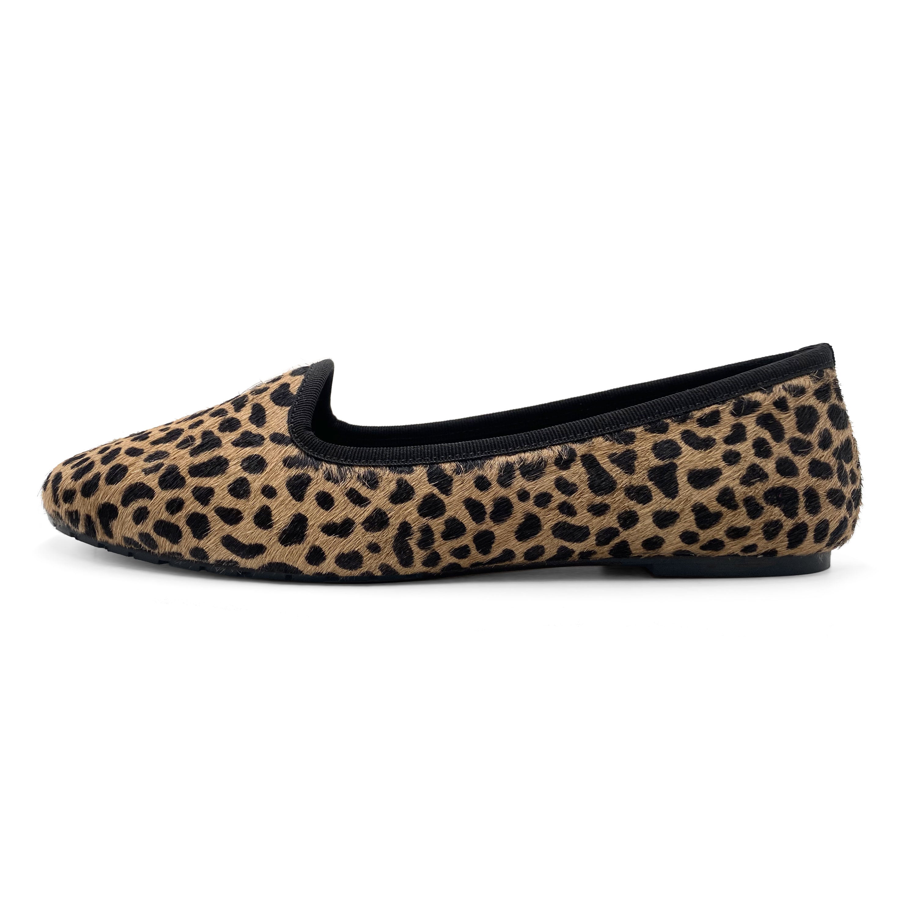 Damen‑Loafers im Animalier‑Look aus geflecktem Kalbshaar