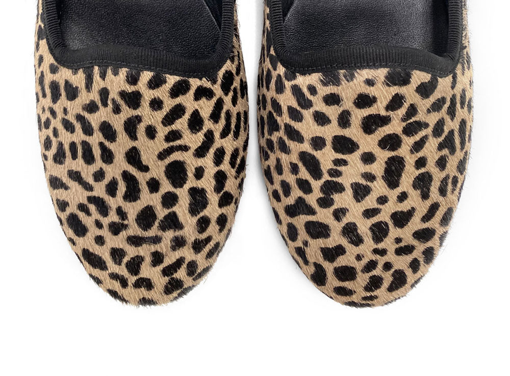 Damen‑Loafers im Animalier‑Look aus geflecktem Kalbshaar