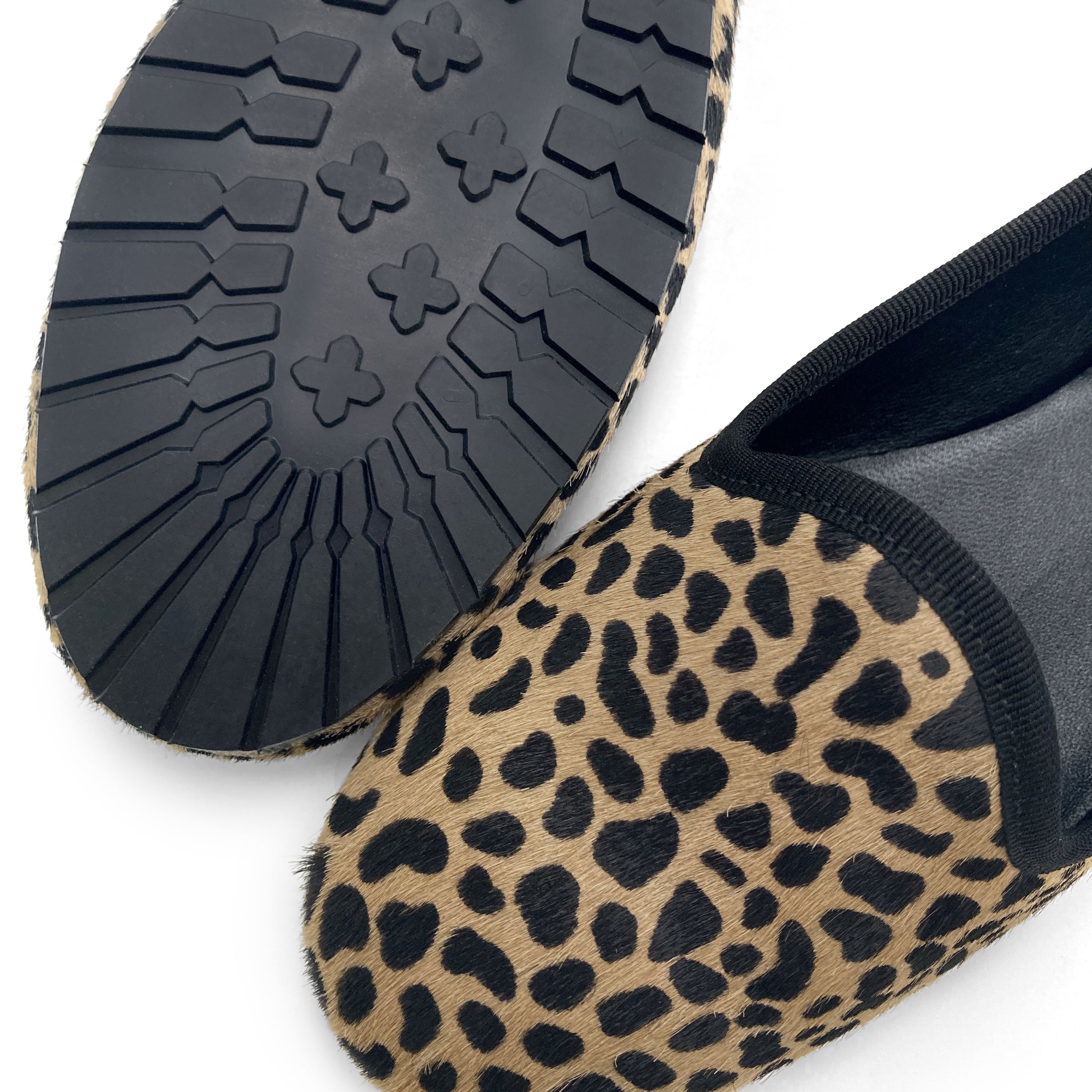 Damen‑Loafers im Animalier‑Look aus geflecktem Kalbshaar