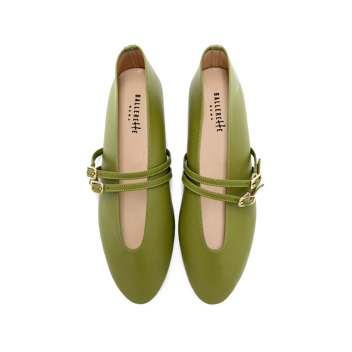 Ballerines En Cuir Turquoise Lune Et L'autre - Taille 36 - Occasion Très Bon état