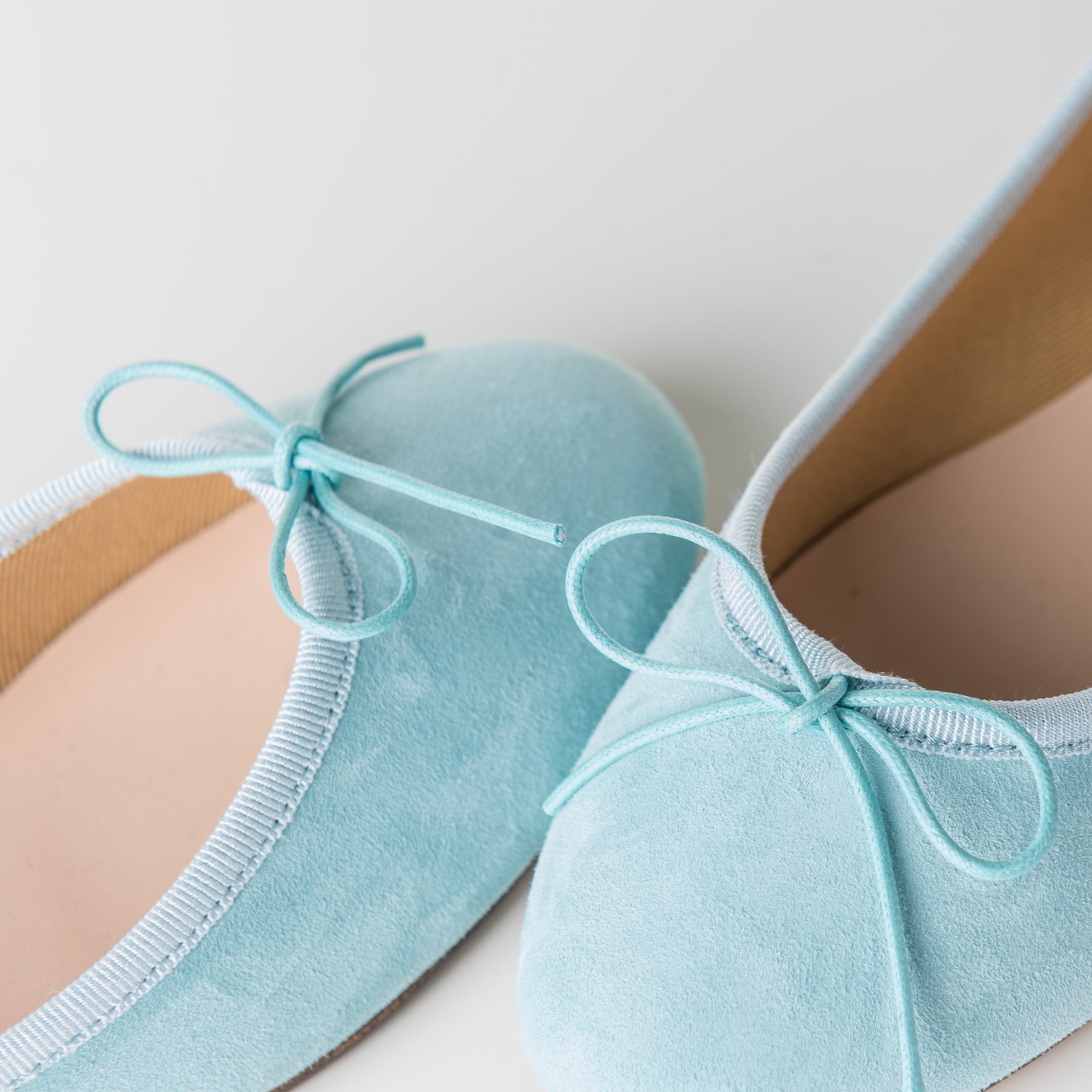 Bailarinas de ante aguamarina