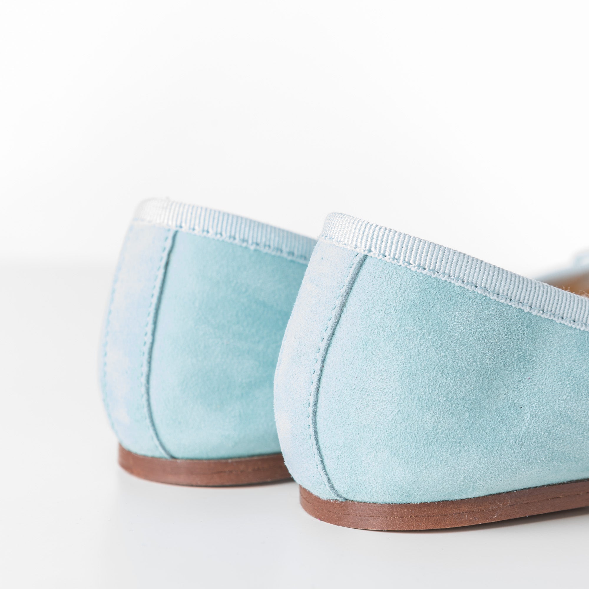 Bailarinas de ante aguamarina