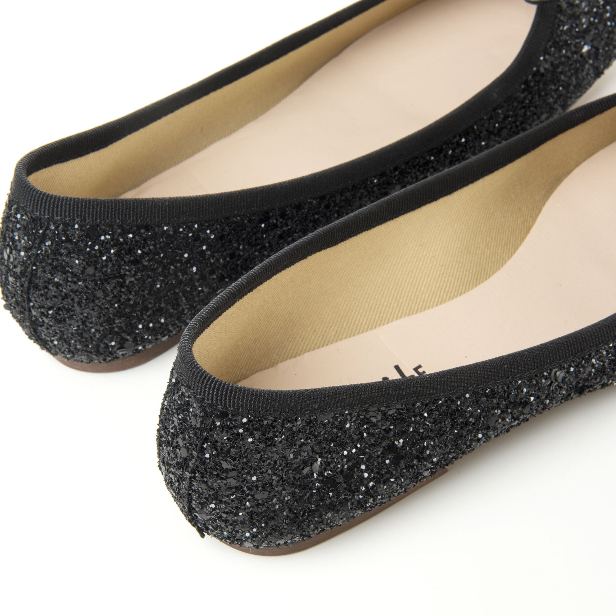 Ballerine nere glitterate
