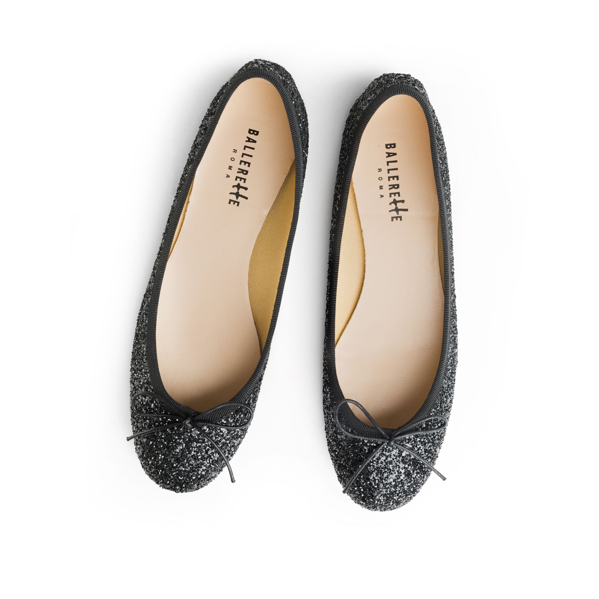 Ballerine nere glitterate
