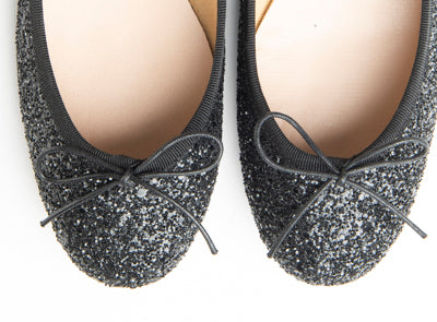Ballerine nere glitterate