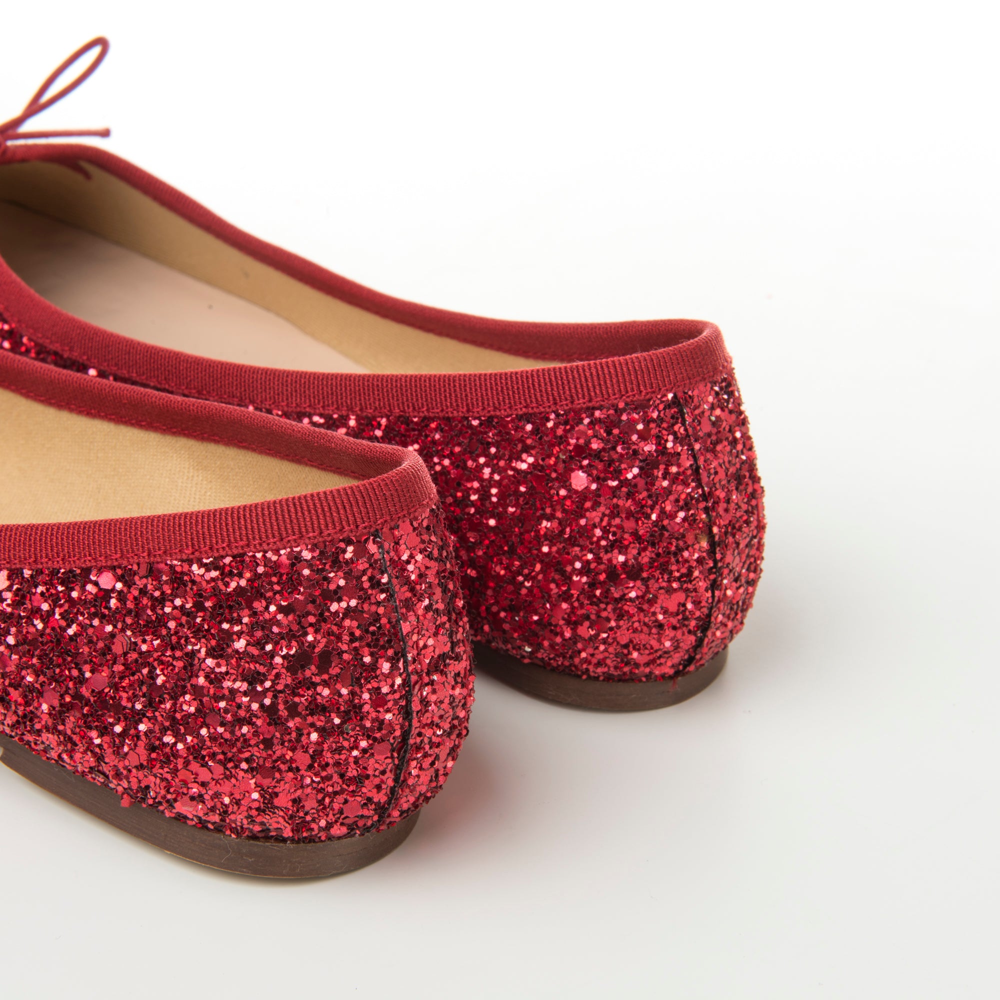 Ballerine rosse glitterate