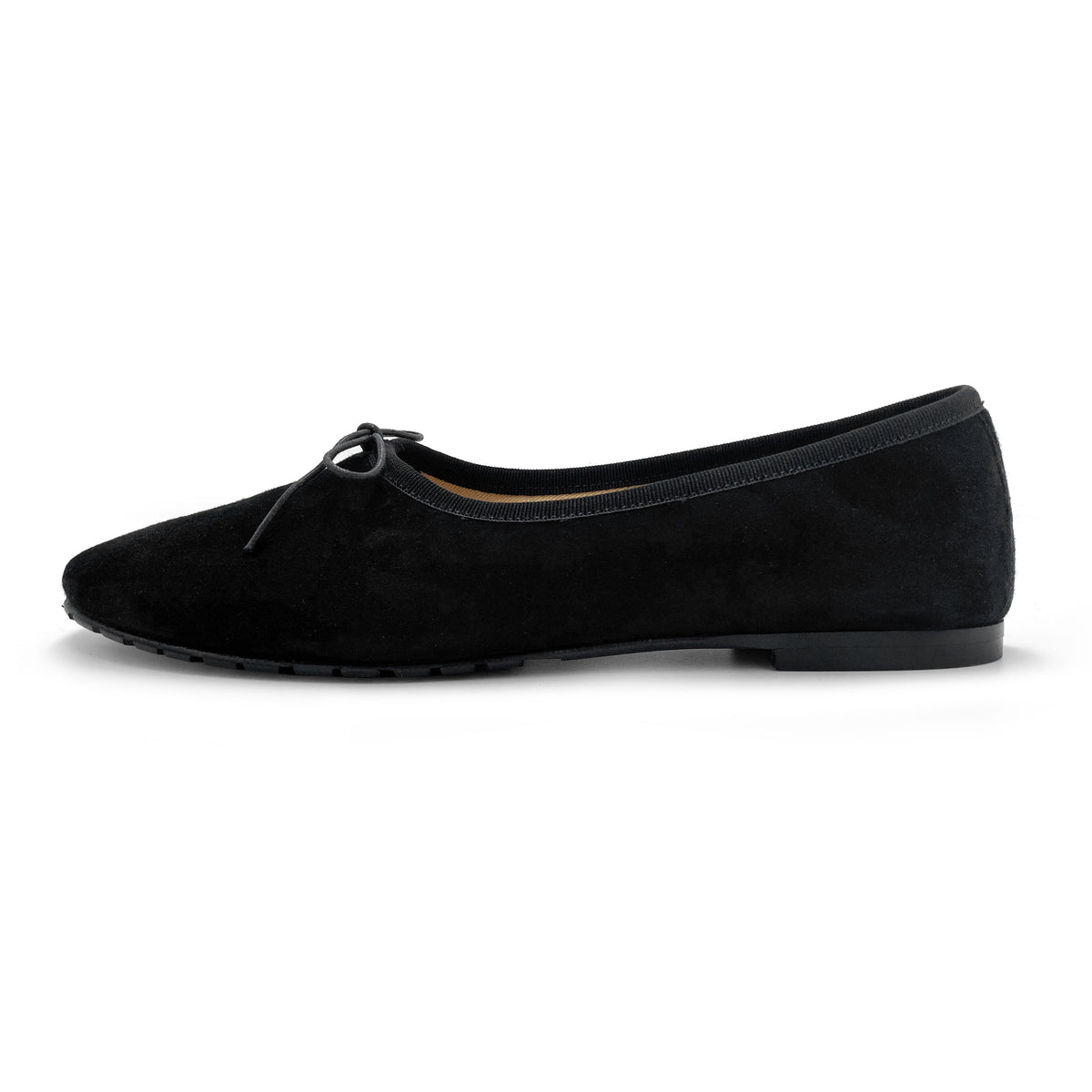 Schwarze Damen "Glove" Ballerinas aus Wildleder