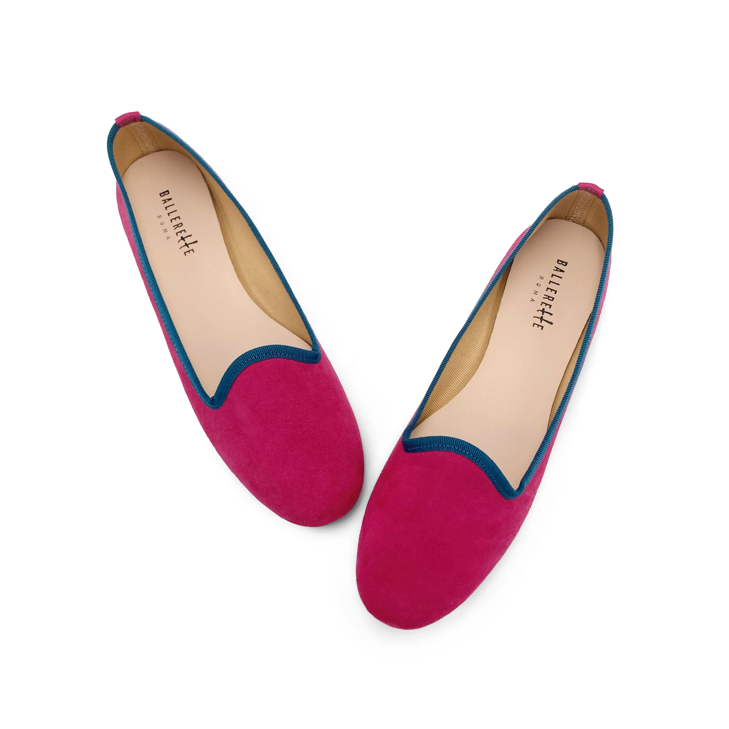 Women loafers in plum suede