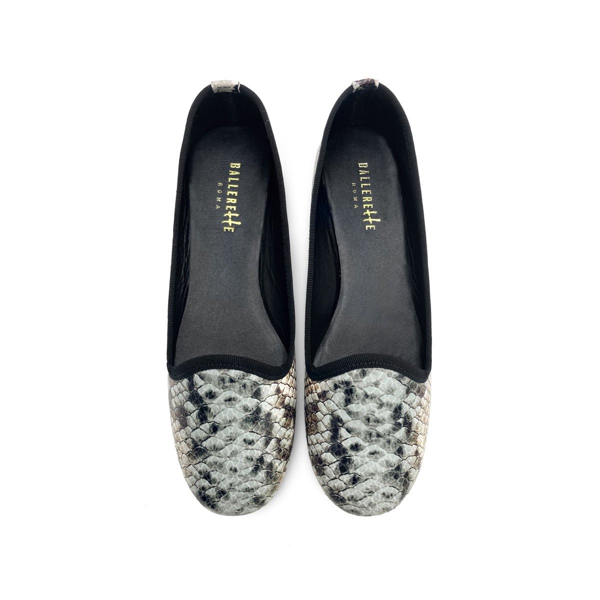 Women’s Snake Print Leather Loafers