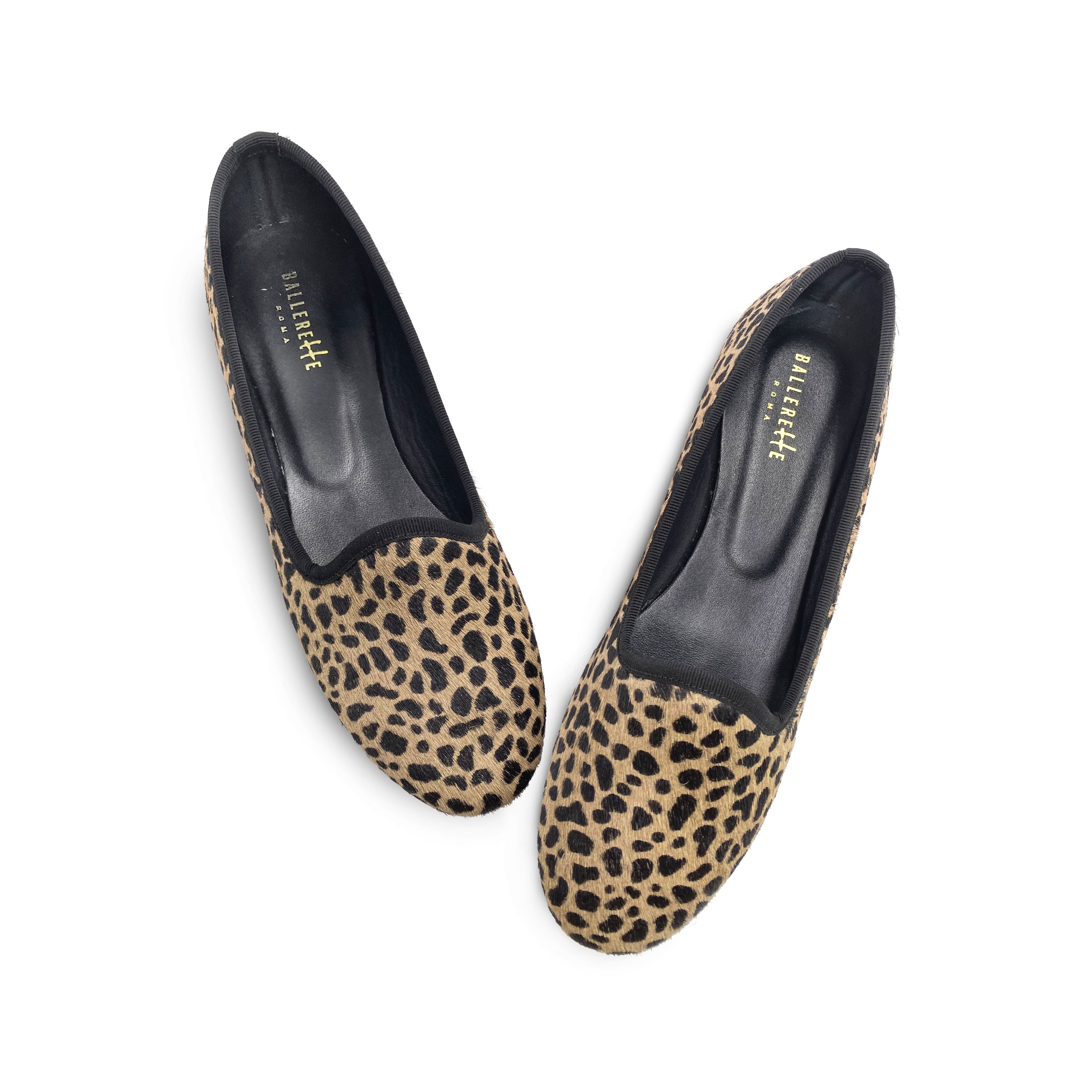 Damen‑Loafers im Animalier‑Look aus geflecktem Kalbshaar