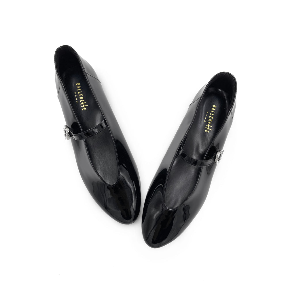 Scarpe Mary Jane Donna Stile Giapponese - Plateau, Fiocco, Pelle, Tacco Basso