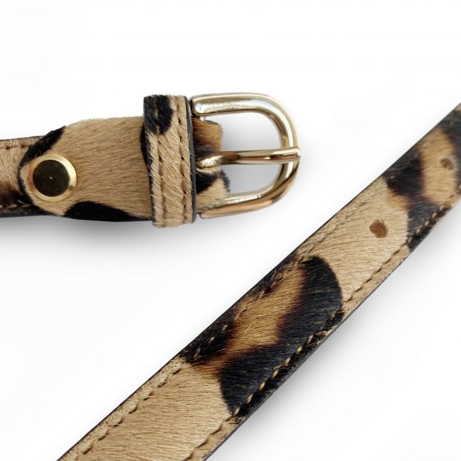 Animal print women's belt