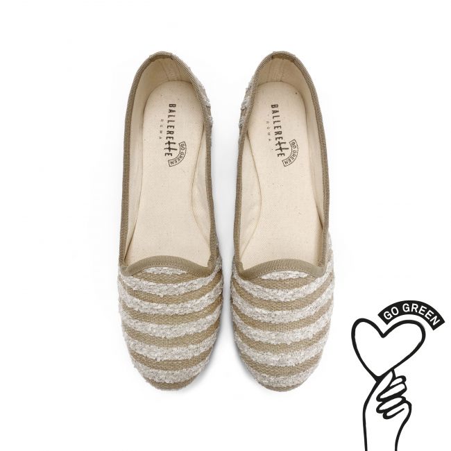 Eco-friendly, animal free loafers in beige