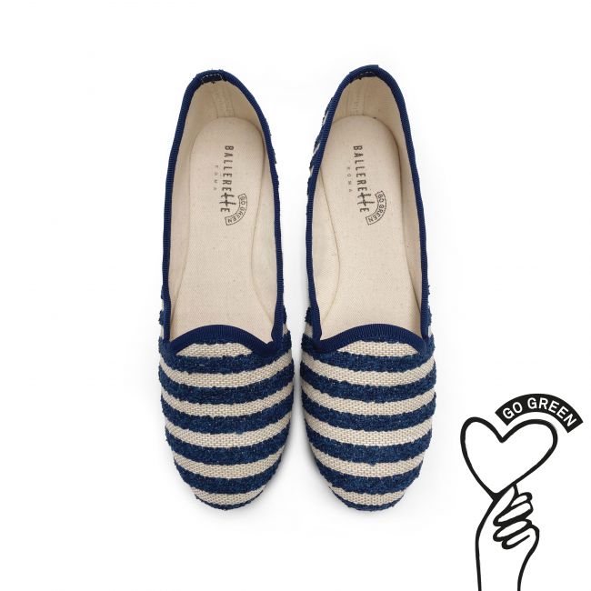 Eco-friendly, animal free loafers in blue
