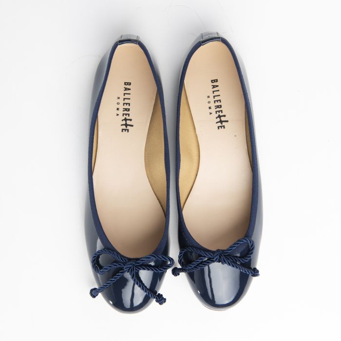 Patent leather ballet flats Fendi Blue size 37 EU in Patent leather -  36176945