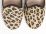 Mocasines tipo zapatillas en piel de becerro con estampado de leopardo
