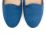 Light blue suede women loafers
