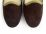 Mocasines tipo zapatillas en ante color marrón oscuro