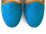 Mocasines tipo zapatillas en ante color azul claro