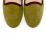 Slippers donna in camoscio verde oliva e dettagli bordeaux