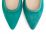Emerald pointed toe ballet flats