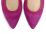 Pointed toe plum suede ballet flats