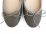 Taupe leather ballet flats