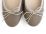 Dove gray leather ballet flats