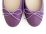 Lilac leather ballet flats