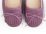 Lilac leather loafers with fringe tassel