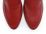 Red leather women's moccasins