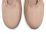Glove ballet flats in powder pink leather with elastic strap