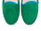 Women's loafers in emerald green suede